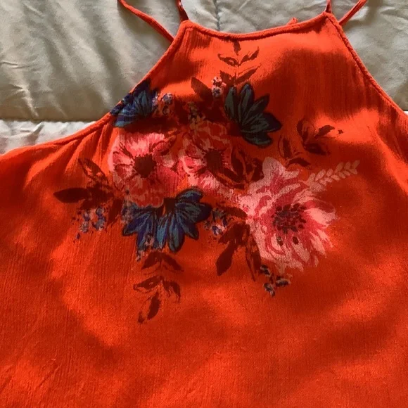 O’Neill floral boho summer tank XS oversized adjustable straps never worn - Picture 8 of 13